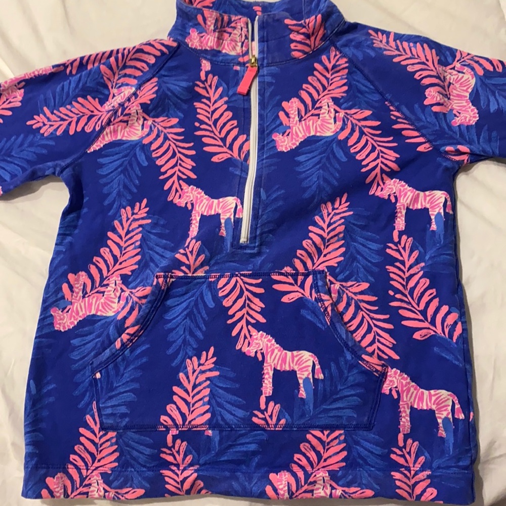 Lilly Pulitzer Quarter Zip Size: Kids Large, Brand: Lilly Pulitzer